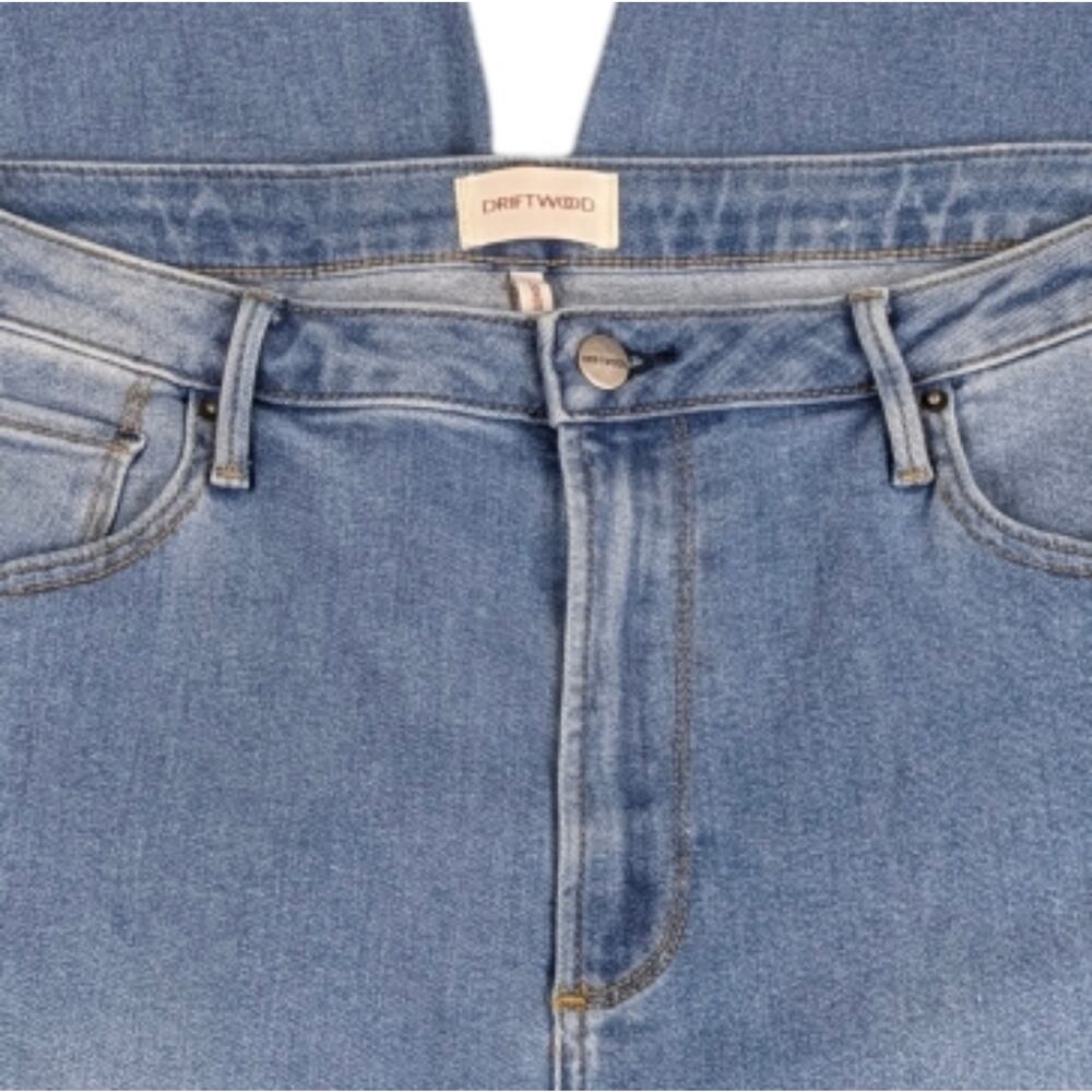 Driftwood Jordie Straight Leg Love Notes Embroidered Jeans Boho Size 16 J1816 - Picture 7 of 11
